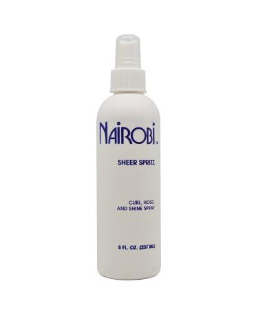 Nairobi Sheer Spritz Curl Hold and Shine Spray By Nairobi for Unisex Hair Spray 8 Ounce