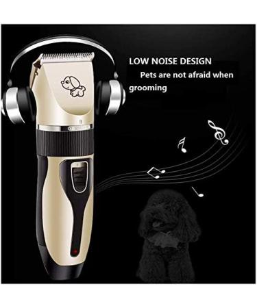 Dog Grooming Clipper Kit Low Noise Electric Quiet Rechargeable Cordless Pet Hair Thick Coats Clippers Trimmers Set Suitable for Dogs Cats and Other Pets (Clipper set only) - Buy Online on GoSupps.com