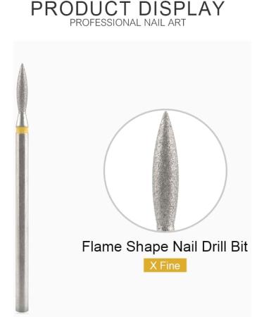 KADS 3Pcs Diamond Cuticle Nail Drill Bits Nail Cuticle Remove Drill Bits Set 3/32'' for Electric Machine Nail File Gel Polishing Head (3 Pcs Tungsten Stell Flame Shape Bits) - Buy Online on GoSupps.com