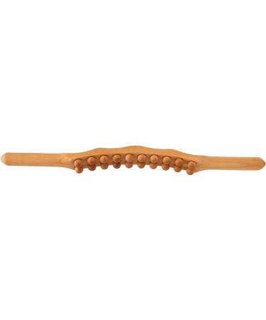 Body Gua Sha Stick - 20 Beads Wooden Massage Bar for Muscle Relaxation Lifting & Puffiness Reduction - Buy Online on GoSupps.com