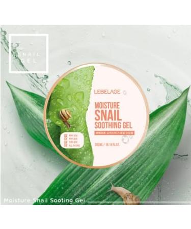 LEBELAGE Snail Soothing Gel 10.14 fl oz | Lightweight Moisture Gel with Snail Filtrate | Fast-Absorbing Face & Body Gel for Daily Skincare Routine - Buy Online on GoSupps.com
