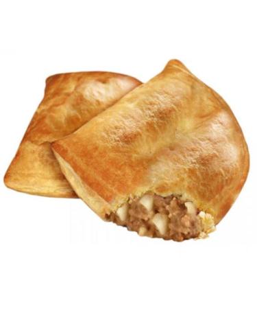 Box of 6 Potato and Meat Puff Pastry Pasties Delicious and Freshly Baked for Our Loyal Customers - Reliable and Award-Winning Family-Owned Craft Bakery for Over 60 Years