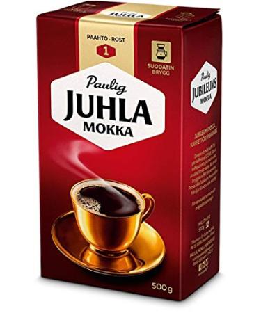 Paulig Juhla Mokka filter ground caf 8 Packs of 500g