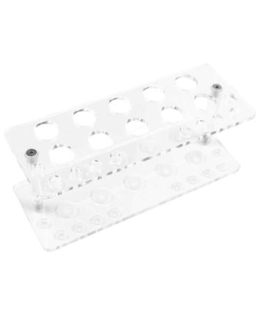 Voragrl 20 Hole Acrylic Makeup Brush Holder Display Stand Cosmetic Accessories Storage Rack