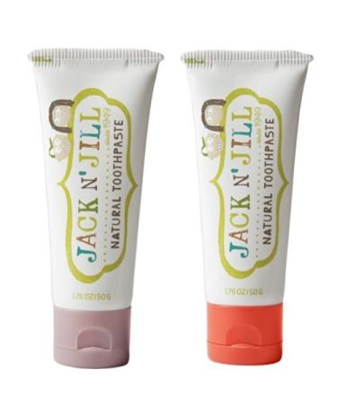 Jack N' Jill Natural Toothpaste Raspberry & Strawberry 1.76oz (Pack of 2) by Jack N' Jill