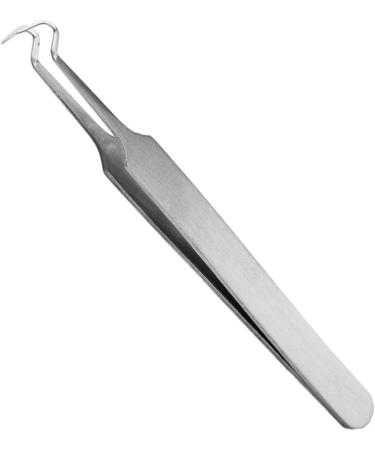 Multi-Function Tool Precision Tweezers Tweezers Blackhead Remover Pointed Bend Bend Tool Blackhead Extractor (Tweezer Tip Type : Flat) (Color : OneColor Size : Slant) (Color : On (Color : OneColor Bent Onecolor