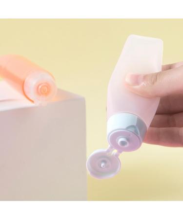 dijiusidy Travel Squeeze Bottle Portable Cosmetic Container Refillable Pocket Squeezable Dispenser Tube Household Personal Care 50ML Pink - Buy Online on GoSupps.com
