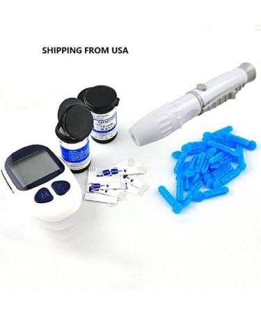 ixaer Diabetes Monitoring Kit - 50 Free Test Strips & Lancets - Electronic Glucometer Handheld Blood Glucose Monitor Kit - Buy Online on GoSupps.com