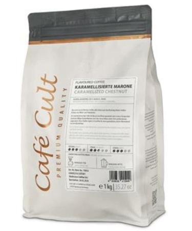 Dethlefsen Balk teemando Coffee caramelized chestnut in 1 kg bag whole beans flavored
