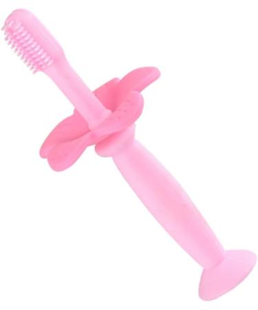 Minkissy 2-Pack Baby Training Toothbrushes for Children - Toddler Oral Care Soft & Safe Brass Toothbrushes in Pink - Buy Online on GoSupps.com