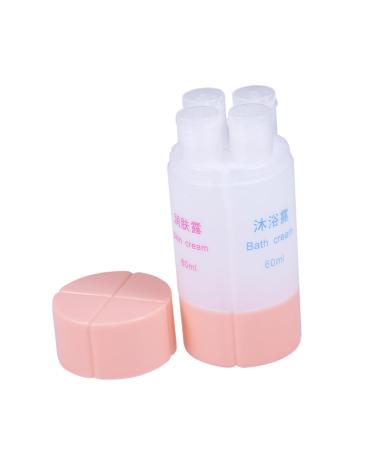 FRCOLOR 1pc Set Liquid Dispenser Toiletries Container Shampoo Container Lotion Bottle Cosmetic Travel Body Wash medium Pink