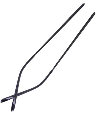 VekkEr yewear Leg Eyeglass Accessories 1 Pair Vintage Metal Glasses Temples Black