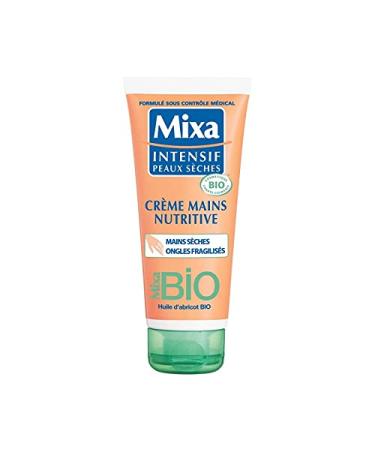 MIXA - Intensive Organic Dry Skin for Hands Nails - 100 ml Tube - Pack of 3