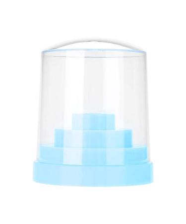 Nail Drill Holder 48 Holes Nail Art Plastic Nail Drill Stand Holder Drill Bit Display Organizer Box(Blue)