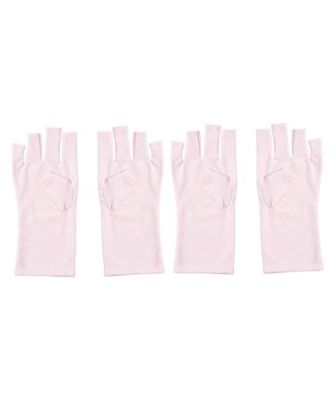 eurNhrN gloves Gel Manicures Glove UV Shield Glove for Gel Manicure Fingerless Nail Glove for Nail Design 2 pairs