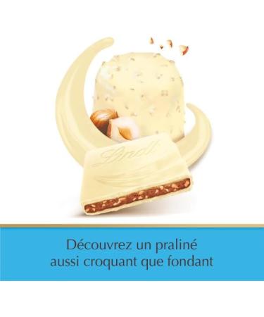 Lindt - Tablette CREATION Blanc Rocher Pralin - Chocolat Blanc 148g (Lot de 4) Rocher Blanc 150g (Lot de 4) - Buy Online on GoSupps.com