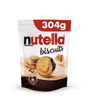 G n rique NUTELLA Chocolate Biscuits and Cookies - Delicious and crunchy 304g pack for a tasty treat - Pack of 3