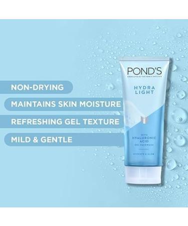 Hydra Light Hyaluronic Acid Hydrating Gel Facewash - 100g | Hydrate & Glow | International Shipping - Buy Online on GoSupps.com