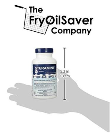 2 x Steramine Sanitizing Tablets - 300 Tablets for Food Contact Surfaces - Kills E-Coli, HIV, Listeria - 1-G, Blue, Pack of 2 - Buy Online on GoSupps.com