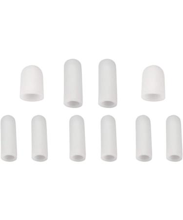 LIOOBO 10pcs Toe Corn Protectors - Gel Silicone Caps & Sleeves for Pain Relief | International Shipping Available - Buy Online on GoSupps.com