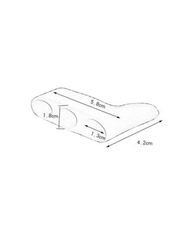 5 Pair Silicone Bunion Spacer Separators for Men and Women - White Toe Stretchers for Bunions Gasket Thumb - Healeved Stretcher - Buy Online on GoSupps.com