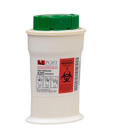 Post Medical Voyager  Compact Diabetic Sharps Container/Clipper - 1each - Diabetic Syringe Needle Remover/Blade Included. Features a Lancet deposit slot Transportable Removes hub and needle of syringe Holds up to 125-150 1CC syringe needles