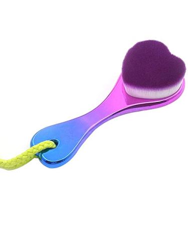 RIYAN Purple Portable Silicone Brush Colorful Face Cleaning Face Washing Product
