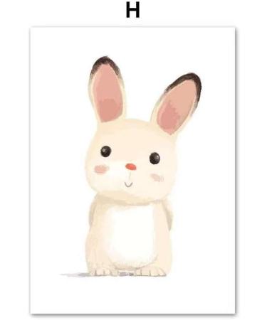 Lulupila Children's Room Decorative Poster Set - Animal Motifs for Boys and Girls - Set of 6, A4 Size - Buy Online on GoSupps.com