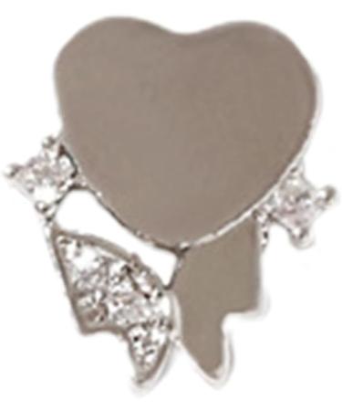 Nail Pendant Nail Chain Pendant Non-Fading 3D Effect Gloss Art Mirror Projection Zircon Jewelry Bear Love Heart Pendant for Manicure Nail Charm Decor - Buy Online on GoSupps.com