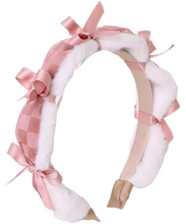 amangul Hair Band knots Hairhoop Daily Charming Photo s Pu Leather Headband Hair Accessories for Women(Pink) - Buy Online on GoSupps.com