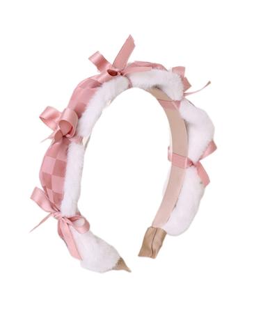 amangul Hair Band knots Hairhoop Daily Charming Photo s Pu Leather Headband Hair Accessories for Women(Pink)