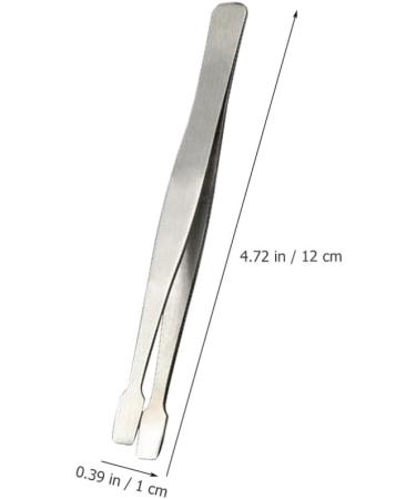 Exceart 3-Piece Stamp Tweezers Set | Eyelash Extension & Flat Pointed Tip Applicator | Silver Tool for Eyelash & Philately Collectors | International Shipping - Buy Online on GoSupps.com
