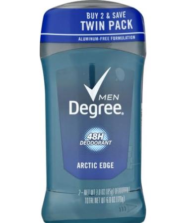 Degree Men Original Deodorant 48-Hour Odor Protection - Arctic Edge 3 oz Twin Pack | Buy Online - Buy Online on GoSupps.com
