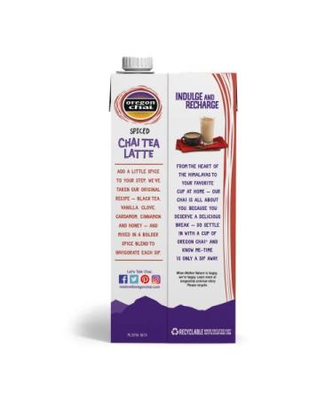 Oregon Chai Organic Spiced Chai Tea Latte Concentrate  32 Fl Oz (Pack of 6) SPICED 6 - Buy Online on GoSupps.com