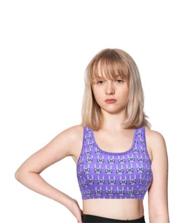 Cotton Girls Beginner Training Sports Teenager Bra - Wide Strap - Regular Fit 14-16 Years Purple