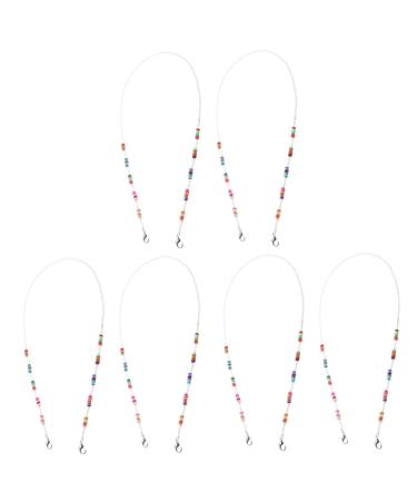 Beaupretty 6 Pcs Mask Anti-Drop Chain Shot Glasses Folk Custom Lanyard Chin Strap Face Mask Child Polymer Clay