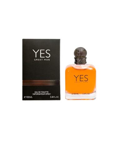 Yes Great Man Cologne for Men 3.4oz/100ml (Our Impression of Stronger with you) Eau de Toilette Natural Spray