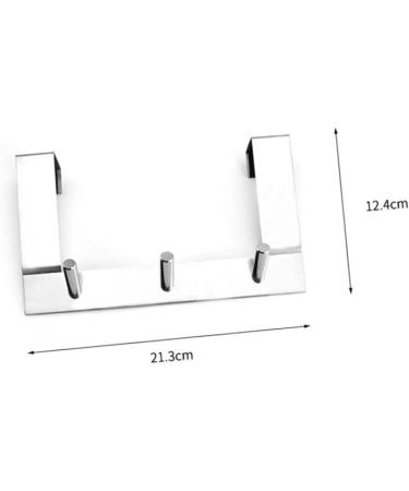 Alipis 2pcs Over Door Clothes Hanger Rack Over The Door Hanger S Hook Door Hook Hanger Hook up On The Door 21.3*12.4cmx2pcs 3 Hooksx2pcs - Buy Online on GoSupps.com