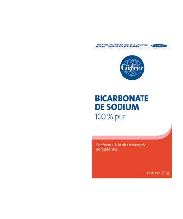 GIFRER Pharmaceutical Grade Sodium Bicarbonate 100% Pure - Pack of 3 x 250 g