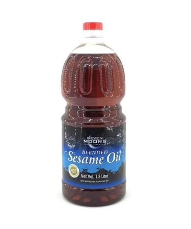 SEVEN MOONS Blended Sesame Oil -Gluten Free -Suitable for Vegeterians -Authentic for Asian Cusine 1.8L