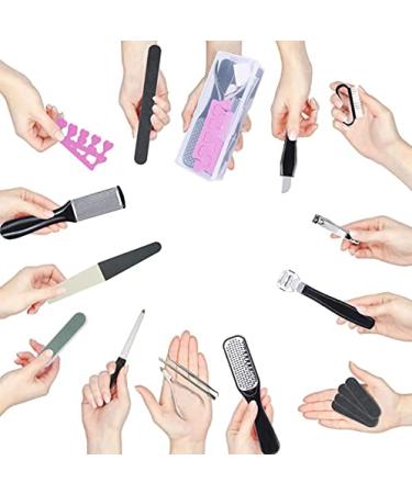 Nado Care Professional Foot Pedicure Kit - 23 in 1 Stainless Steel Set for Dead Skin Removal - Best Gift for Men and Women - Buy Online on GoSupps.com