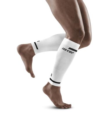 CEP - The Run Compression Calf Sleeves for men |Stulps for the legs |Compression pulp men for effective muscle activation of the Wade M white