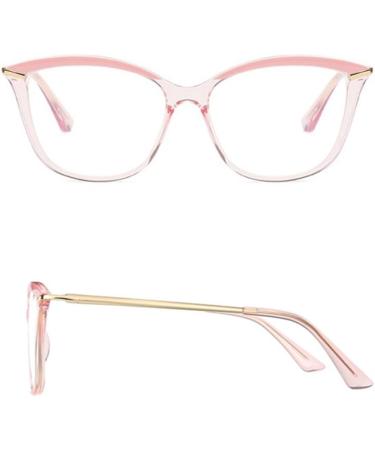 Retro Cat Eye Blue Light Blocking Reading Glasses for Men & Women - Trendy Large Computer Readers (Pink Size 2.5x - Buy Online on GoSupps.com