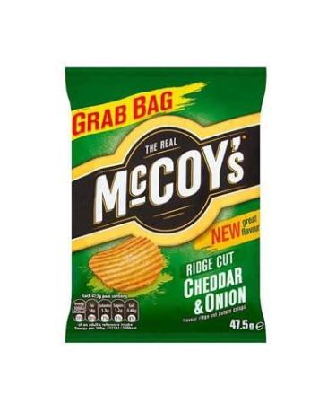 McCoy's Ridge Cut Crisps 36x45g (Cheddar & Onion)