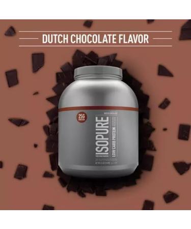 Isolate Pure Iso Pure Low Carb Protein Powder | From 100% Whey Protein Isolate | 25g Protein 110 Calories 1g Carbs | Lactose Free Sugar Free Gluten Free Added Vitamins & Minerals | 62 Servings 4.5LB (Dutch Chocolate) Dutch Chocolate 2.04 kg (Pack of 1) - Buy Online on GoSupps.com