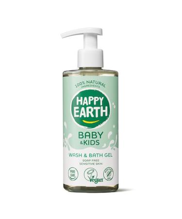 Happy Earth Baby&Kids Washing Gel Shower gel children For the bath 100 Natural Ingredients & Vegan Soapfree 300 ML