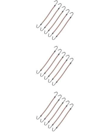 CLSSLVVBN 5 Pieces Elastic Hook Hair Tie Styling Ponytail Holder Lightweight Retro Fashion Hair Cord Bungee Bands Smooth Surface Apricot 3Set - Buy Online on GoSupps.com