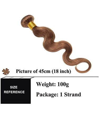 SEGO 100% Remy Human Hair Bundles | Brazilian Body Wave Weave Extensions - Light Brown 14 - Buy Online on GoSupps.com