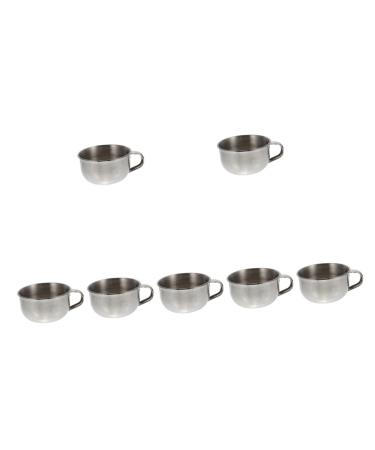 FRCOLOR 7 STK Razor-soap peel Razor cup for men foam razor tool bowl for shaving brushes Razor-soap cup wood rasier cup bar turf travel metal travel stainless steel japan