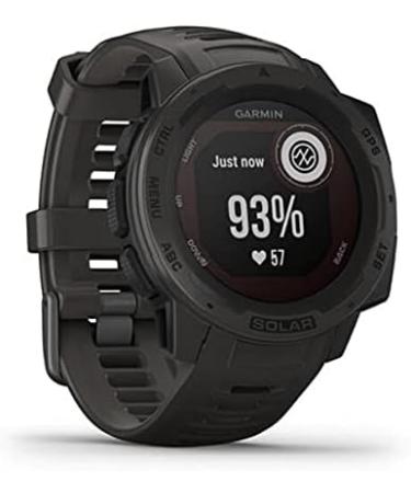 Garmin Instinct Solar Smartwatch - Rugged Outdoor Watch with Solar Charging - Graphite - Buy Online on GoSupps.com